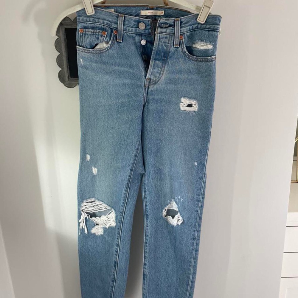 LEVI'S WEDGIES ANKLE LENGTH 💙